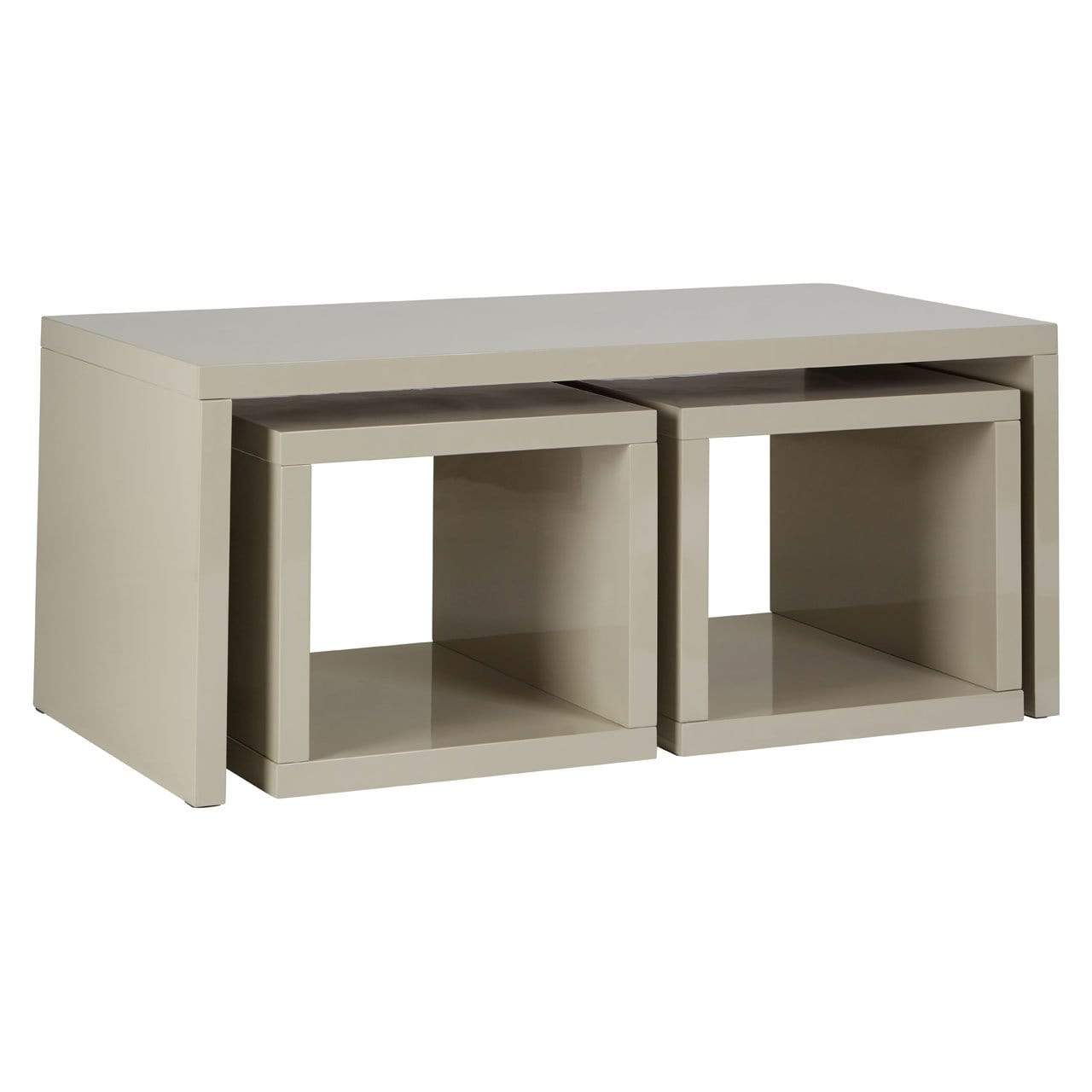 Hamilton Interiors, Madrid Coffee Table With 2 Under Tables - House of Isabella UK