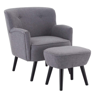Hamilton Interiors Living Odeona Armchair With Footstool House of Isabella UK