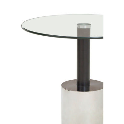 Hamilton Interiors Living Orzo End Table with Silver Base House of Isabella UK