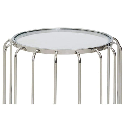 Hamilton Interiors Living Orzo Side Table with Glass Top House of Isabella UK