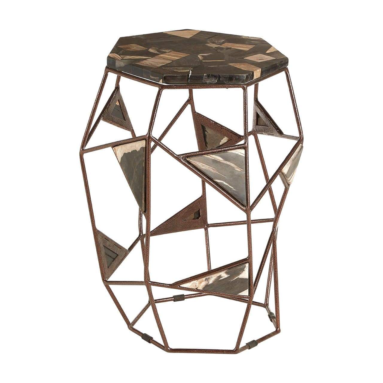 Hamilton Interiors, Remic Side Table with Asymmetric Frame - House of Isabella UK