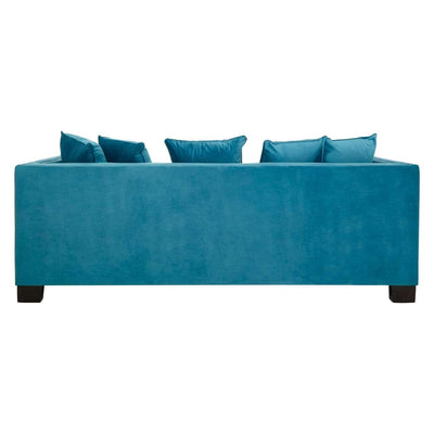 Hamilton Interiors, Sophia 3 Seater Cyan Blue Velvet Sofa - House of Isabella UK