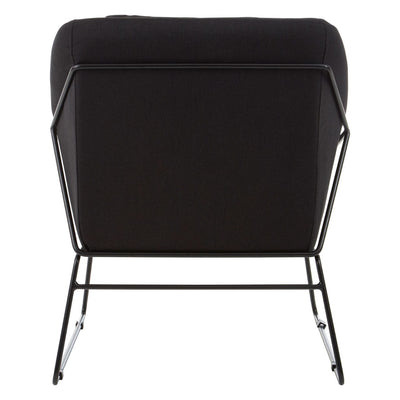 Hamilton Interiors Living Stockholm Black Chair With Metal Legs House of Isabella UK