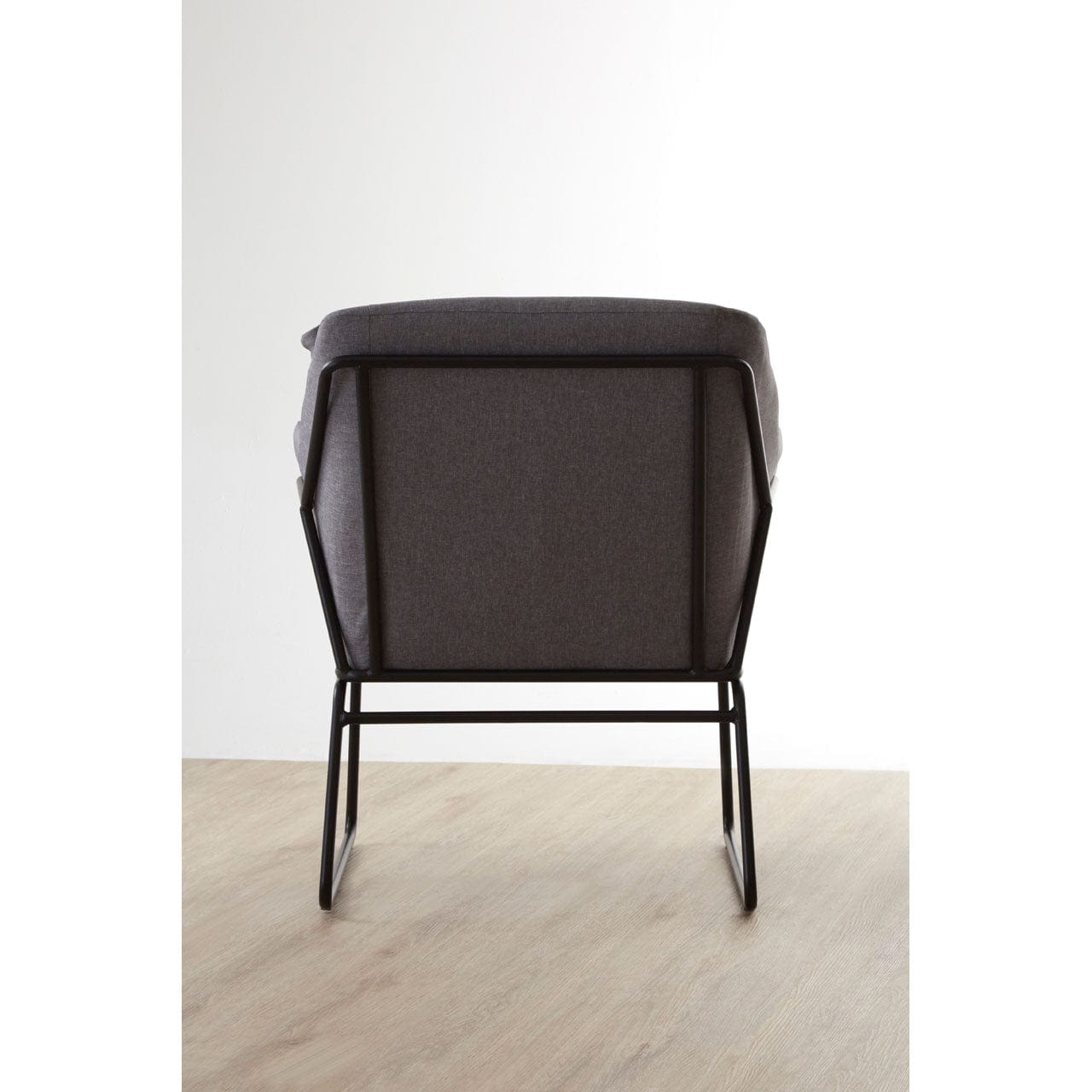 Hamilton Interiors Living Stockholm Grey Fabric Chair With Metal Legs House of Isabella UK
