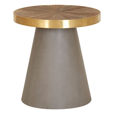 Hamilton Interiors Living Titan End Table With Grey Base House of Isabella UK
