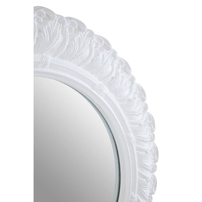 Hamilton Interiors Mirrors Antique White Small Acanthus Leaf Wall Mirror House of Isabella UK