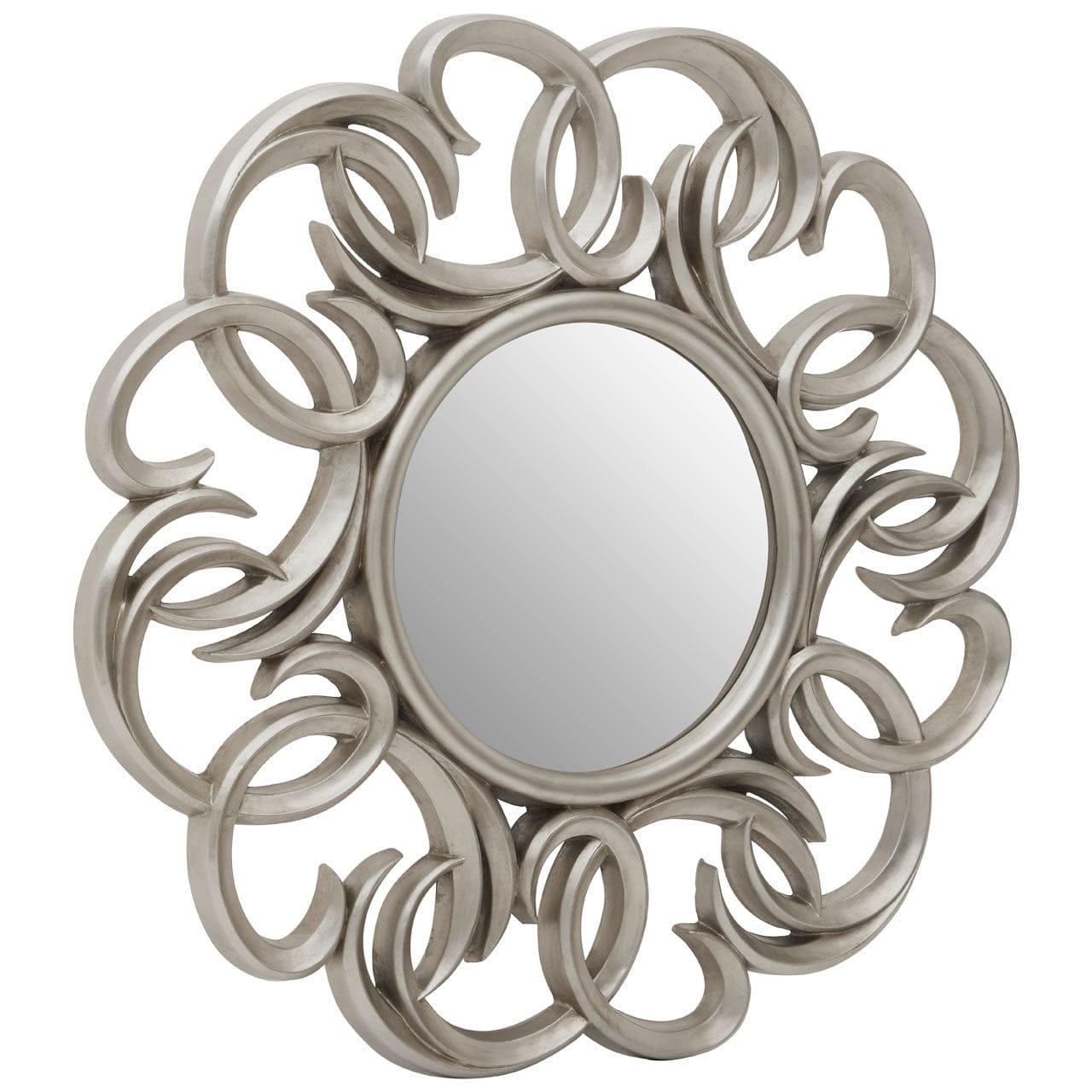 Hamilton Interiors Mirrors Entwined Silver Swirl Wall Mirror House of Isabella UK