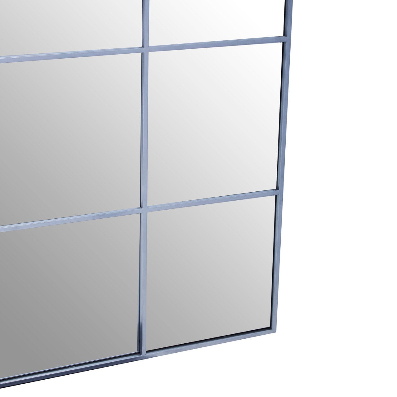 Hamilton Interiors Mirrors Grid Wall Mirror With Silver Finish Frame House of Isabella UK