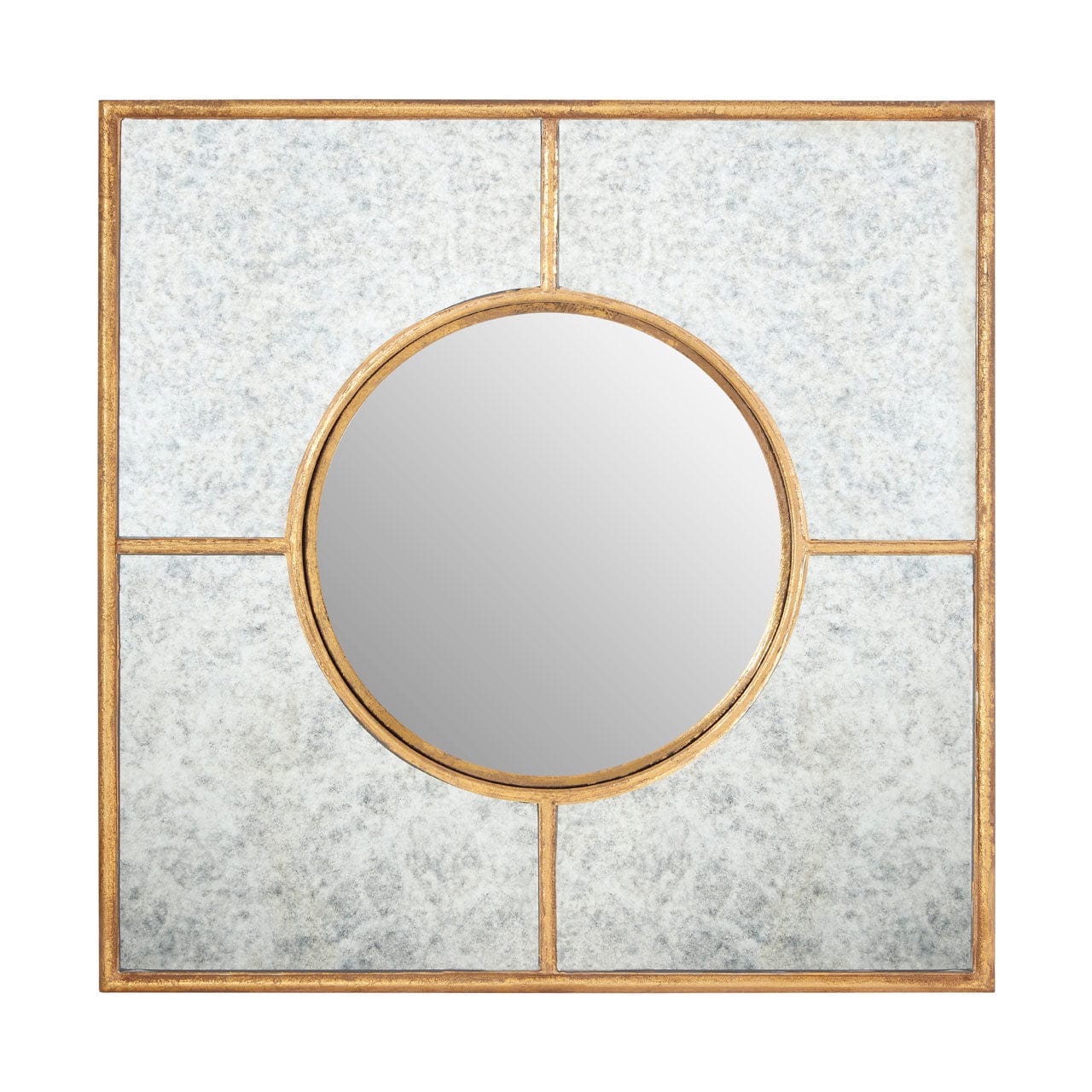 Hamilton Interiors Mirrors Zariah Gold Finish Art Deco Wall Mirror House of Isabella UK