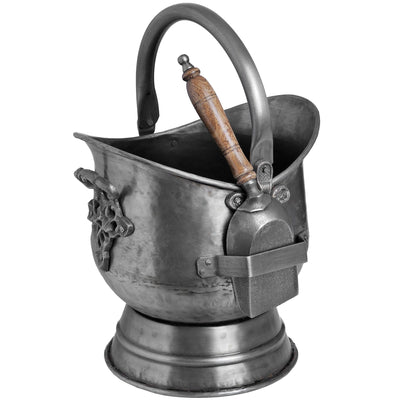 Hill Interiors Accessories Antique Pewter Coal Bucket with Shovel House of Isabella UK