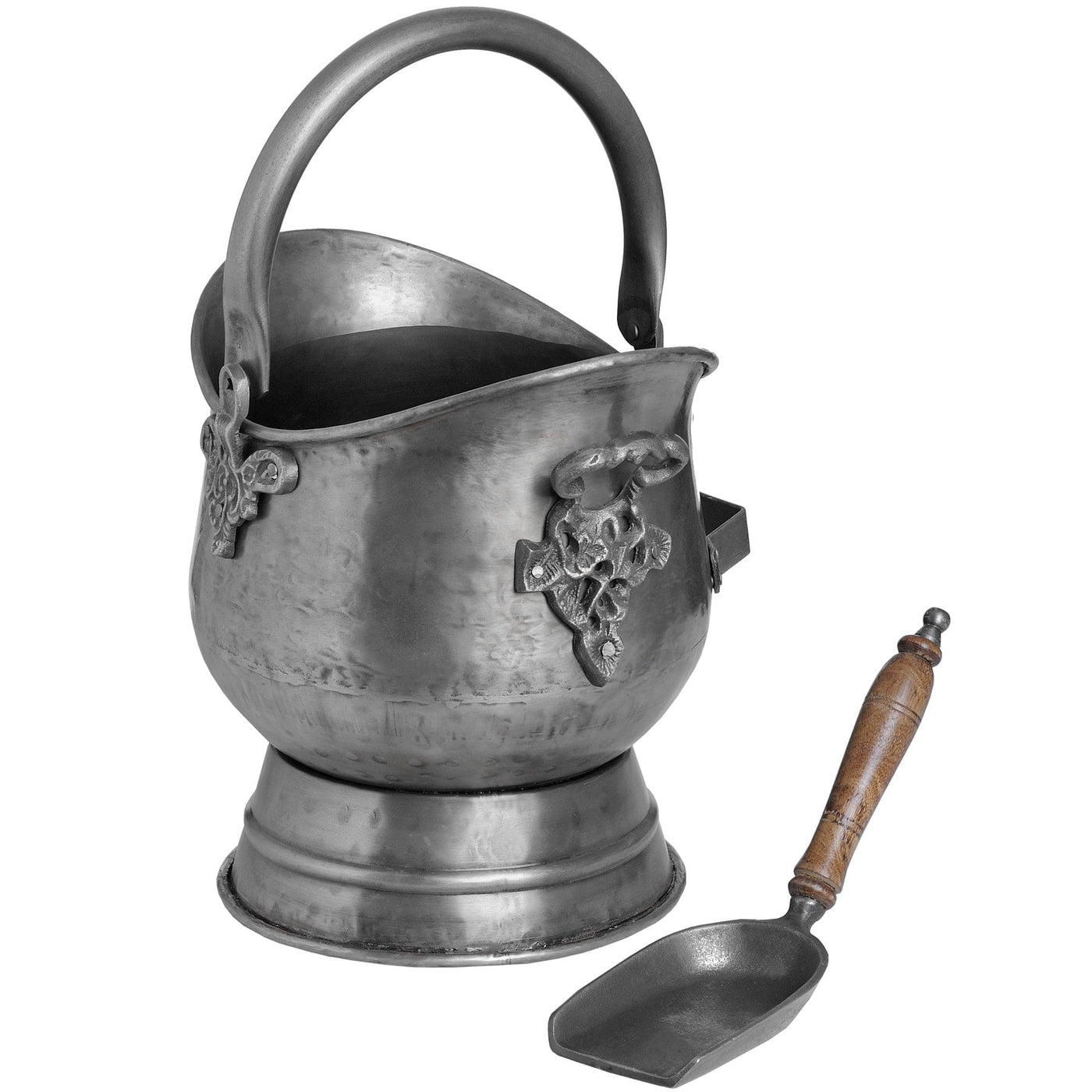 Hill Interiors Accessories Antique Pewter Coal Bucket with Shovel House of Isabella UK