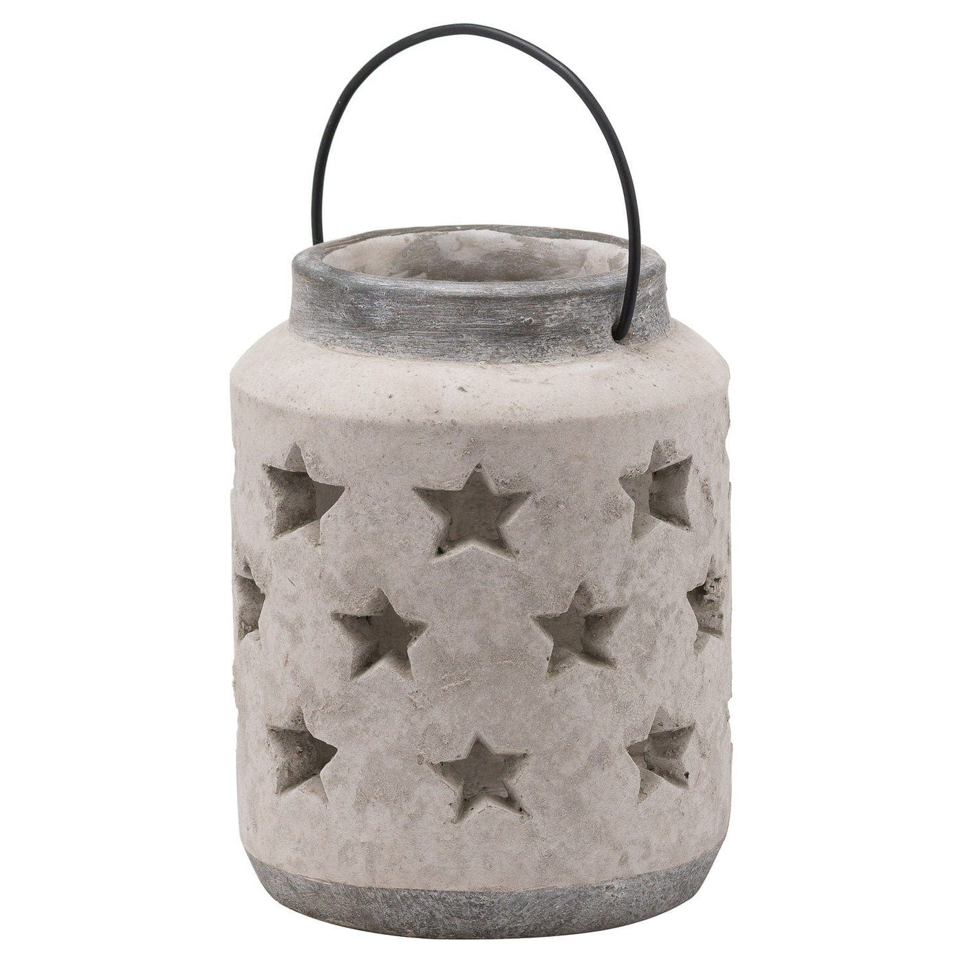 Hill Interiors Accessories Bloomville Large Stone Star Lantern House of Isabella UK