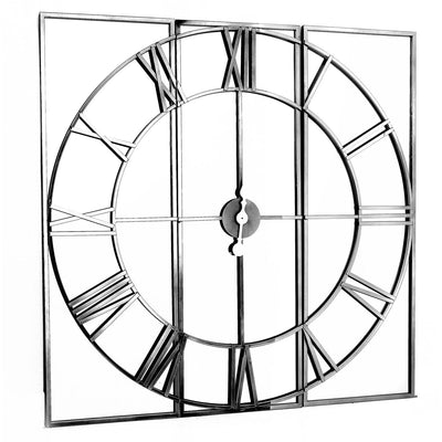 Hill Interiors Accessories Celina Mirrored Wall Clock House of Isabella UK