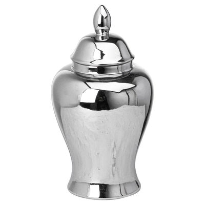 Hill Interiors Accessories Chrome Ginger Jar House of Isabella UK