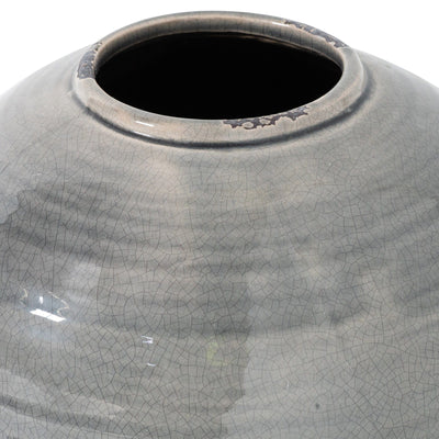 Hill Interiors Accessories Garda Grey Glazed Tiber Vase House of Isabella UK