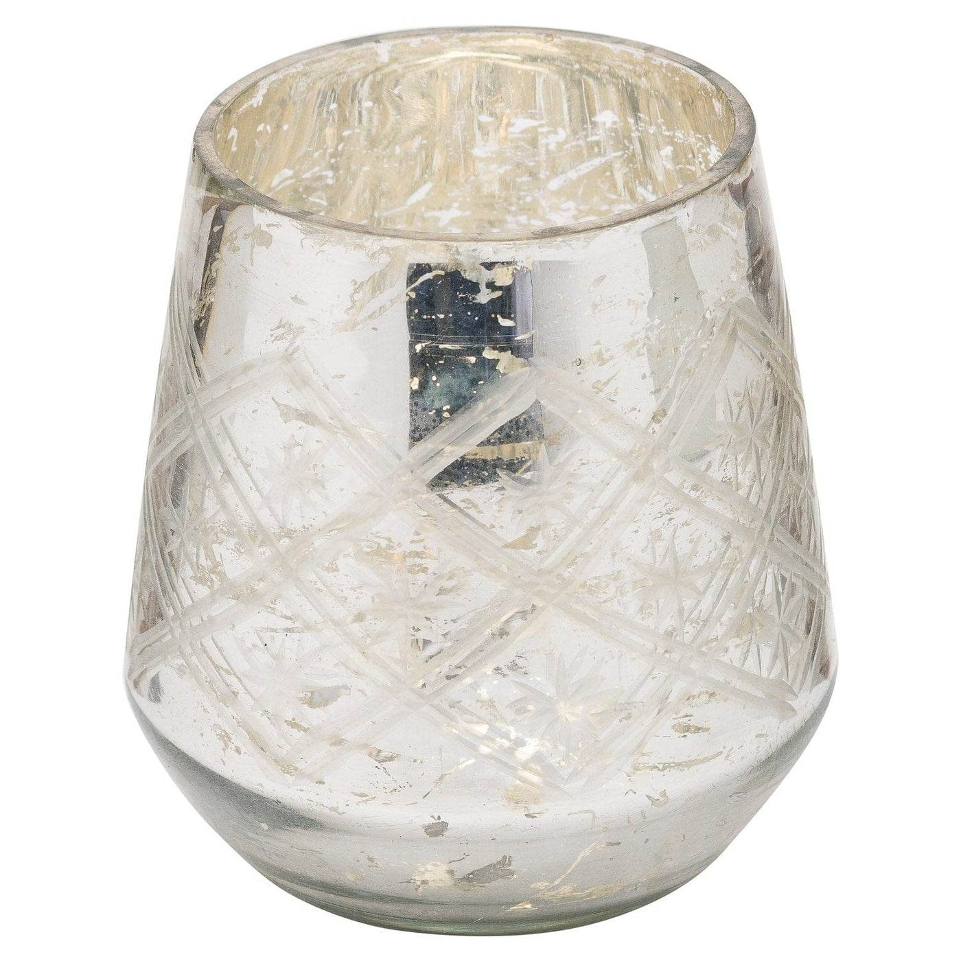 Hill Interiors Accessories The Noel Collection Silver Foil Effect Tealight Holder House of Isabella UK