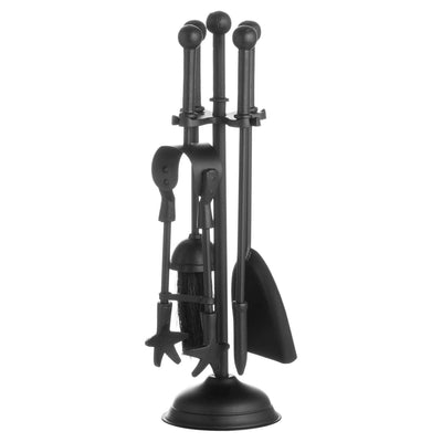Hill Interiors Outdoors Ball Topped Companion Set In Black House of Isabella UK