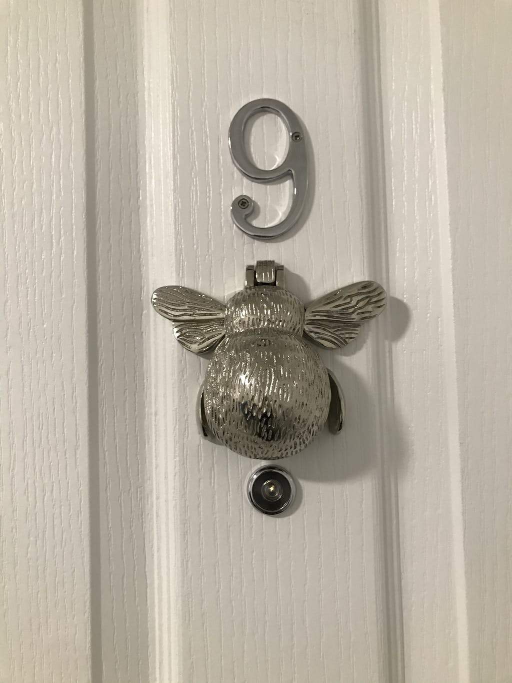House of Isabella Accessories Chrome Bee Door Knocker House of Isabella UK