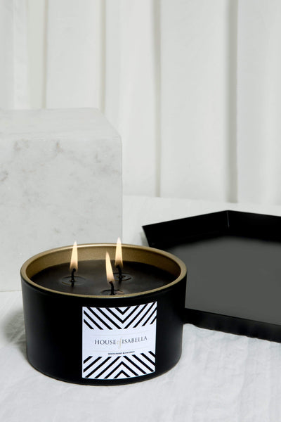 House of Isabella UK Accessories Luxury Scented 3-Wick Candle Cashmere Musk & Patchouli House of Isabella UK