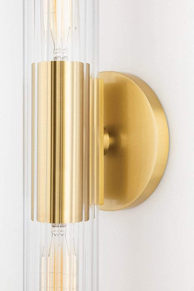 Hudson Valley Lighting Lighting CECILY Aged Brass Wall Light 7w | OUTLET House of Isabella UK
