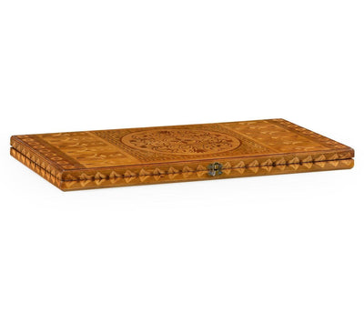 Jonathan Charles Accessories Jonathan Charles Backgammon Board Monarch - Floral Marquetry House of Isabella UK