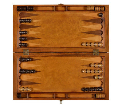 Jonathan Charles Accessories Jonathan Charles Backgammon Board Monarch - Seaweed Marquetry House of Isabella UK