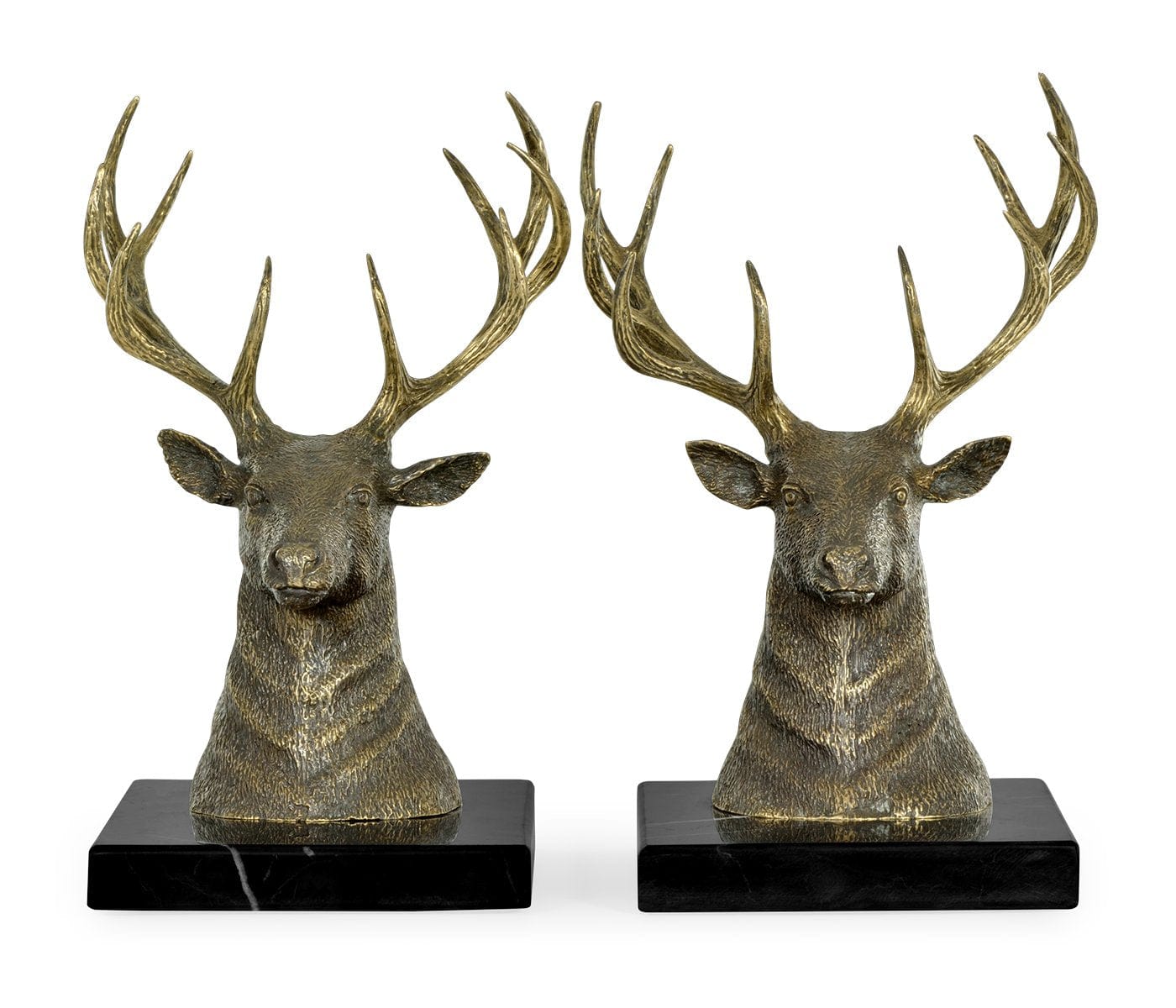Jonathan Charles Accessories Jonathan Charles Bookends Deer on Marble Base House of Isabella UK