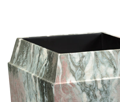 Jonathan Charles Accessories Jonathan Charles Charles Outdoor Large Square Planter in Faux Black Marble House of Isabella UK