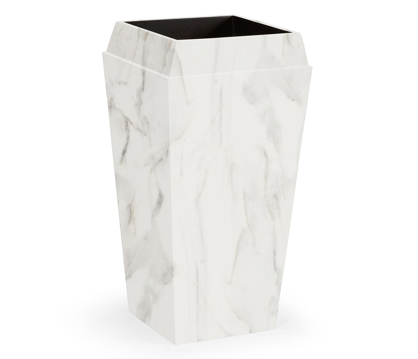 Jonathan Charles Accessories Jonathan Charles Charles Outdoor Medium Square Planter in Faux White Marble House of Isabella UK
