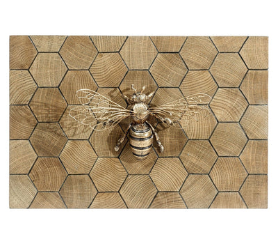 Jonathan Charles Accessories Jonathan Charles Decorative Bee Box in Oyster Honeycomb House of Isabella UK