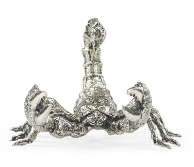 Jonathan Charles Accessories Jonathan Charles Scorpion Figurine in White Brass House of Isabella UK