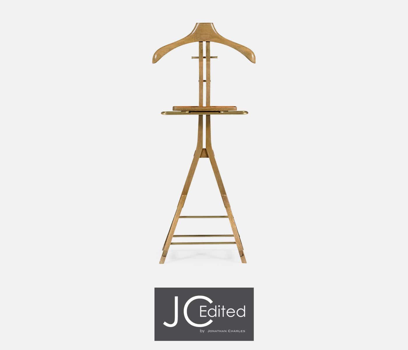 Jonathan Charles Accessories Jonathan Charles Valet Stand Midcentury in Oak - Light House of Isabella UK