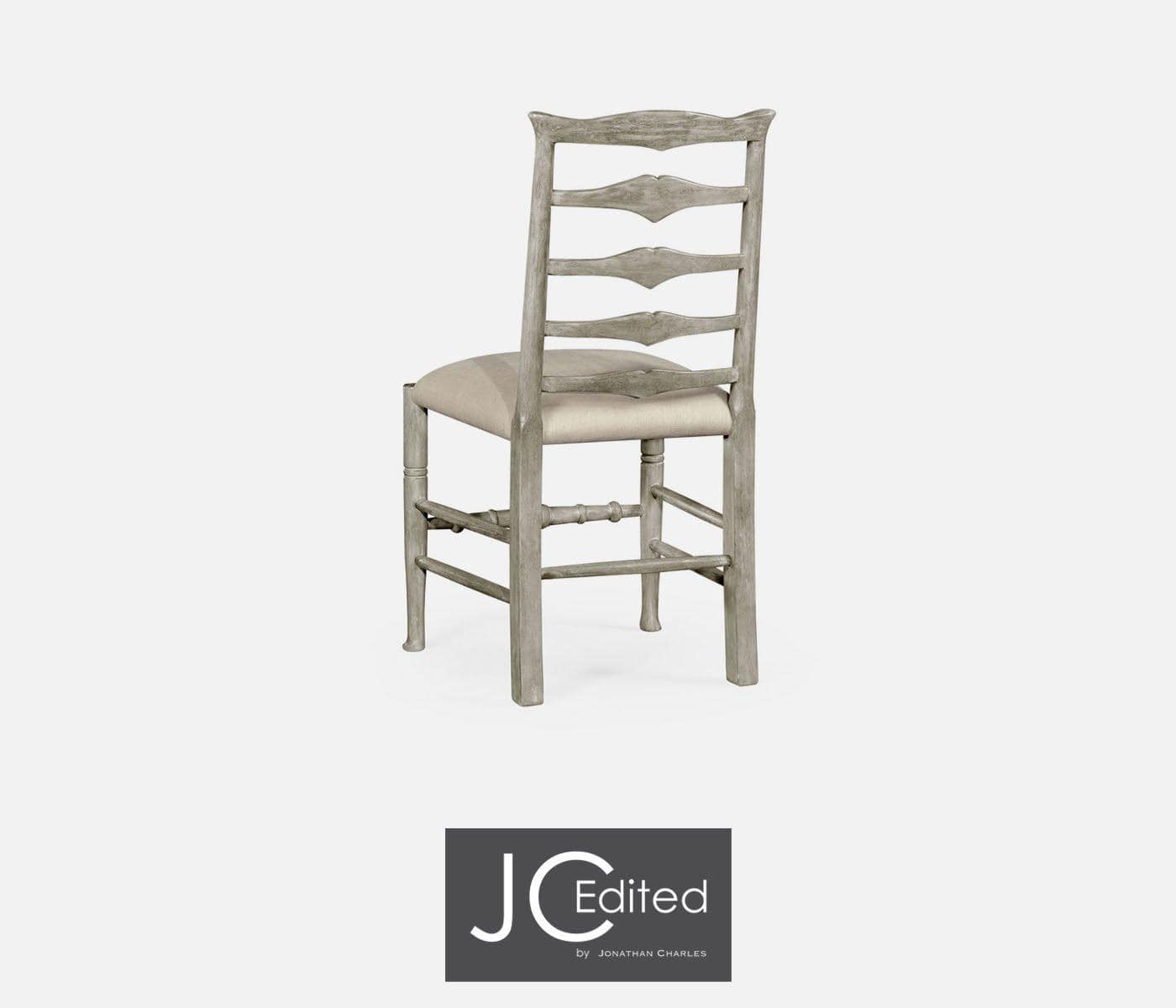 Jonathan Charles Dining Jonathan Charles Dining Chair Rustic Ladder Back in Mazo - Rustic Grey House of Isabella UK