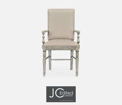 Jonathan Charles Dining Jonathan Charles Dining Chair with Arms Rustic in Mazo - Rustic Grey House of Isabella UK