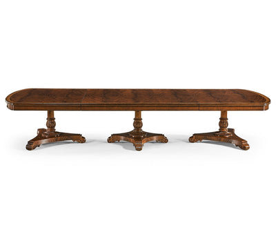 Jonathan Charles Dining Jonathan Charles Dining Table Georgian Triple Pedestal Without Gilding House of Isabella UK