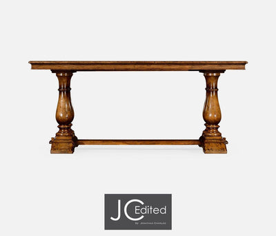 Jonathan Charles Dining Jonathan Charles Dining Table Rustic with Pedestal Base - Walnut House of Isabella UK