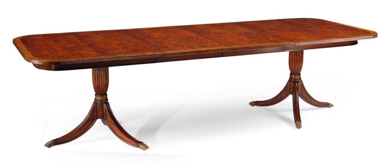 Jonathan Charles Dining Jonathan Charles Extending Dining Table Georgian Two-leaf House of Isabella UK