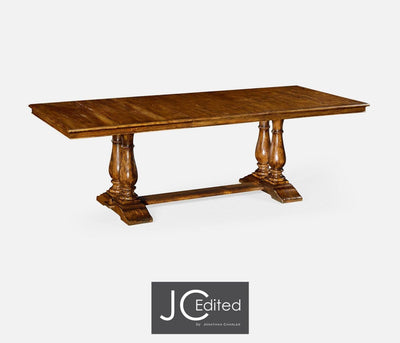 Jonathan Charles Dining Jonathan Charles Extending Refectory Dining Table Rustic - Country Walnut House of Isabella UK