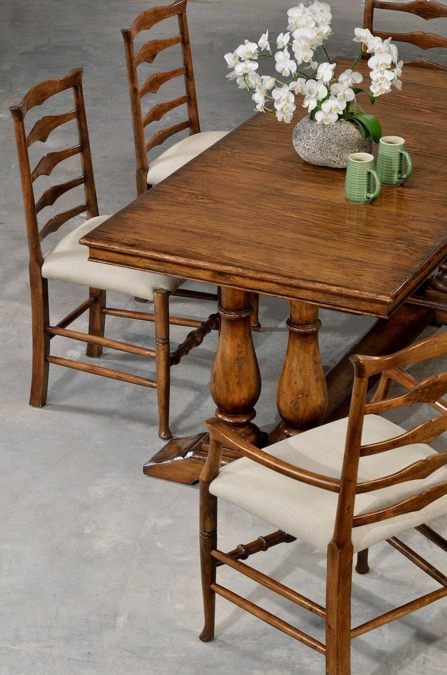 Jonathan Charles Dining Jonathan Charles Extending Refectory Dining Table Rustic - Country Walnut House of Isabella UK