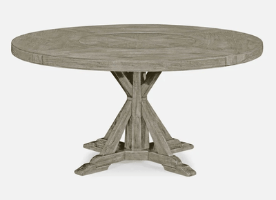 Jonathan Charles Dining Jonathan Charles Small Round Dining Table Rustic on Bracket Base in Rustic Grey House of Isabella UK