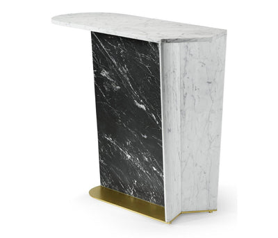 Jonathan Charles Dining Jonathan Charles Supper Table White & Black Marble House of Isabella UK