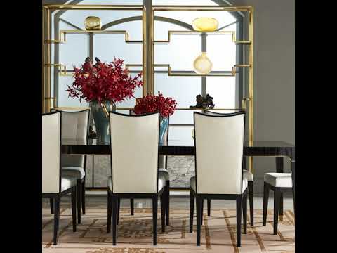 Jonathan Charles Dining Jonathan Charles Supper Table White & Black Marble House of Isabella UK