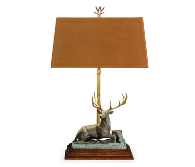 Jonathan Charles Lighting Jonathan Charles Table Lamp Deer in Dark Bronze - Left House of Isabella UK