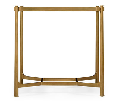 Jonathan Charles Living Duresta Square Side Table Contemporary with Glass Top - Gilded House of Isabella UK