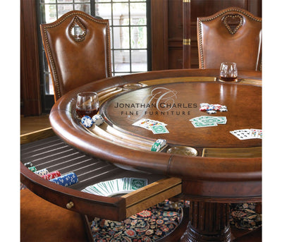 Jonathan Charles Living Georgian Round Poker Table House of Isabella UK