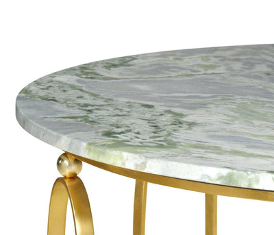 Jonathan Charles Living Jonathan Charles Centre Table Contemporary with Green Marble Top House of Isabella UK