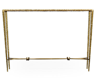 Jonathan Charles Living Jonathan Charles Console Table Hammered - Brass House of Isabella UK