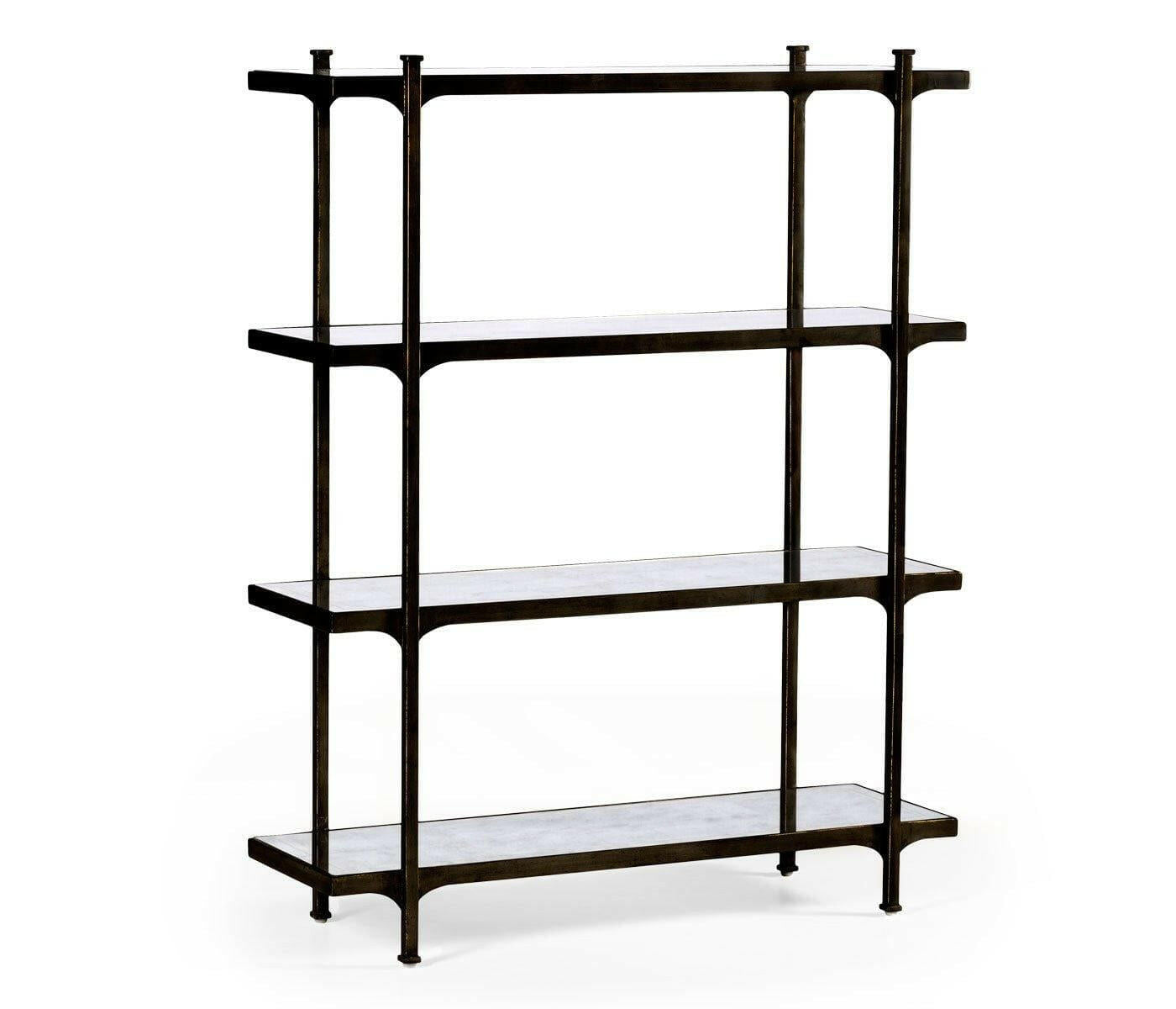 Jonathan Charles Etagere Contemporary Fourtier Bronze House of