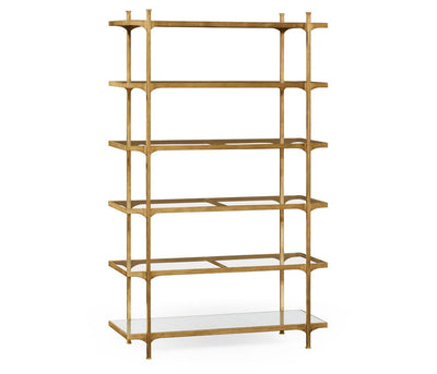 Jonathan Charles Living Jonathan Charles Etagere Contemporary Six-tier - Gilded House of Isabella UK