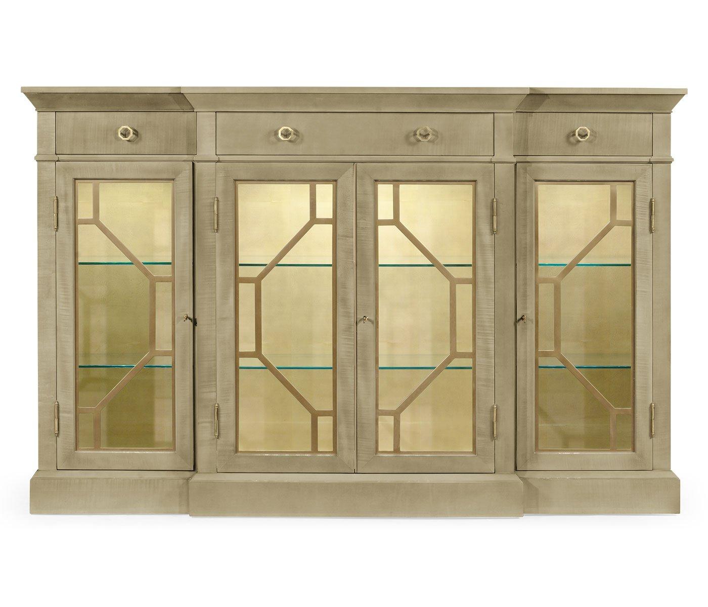 Jonathan Charles Living Jonathan Charles Four-door Display Cabinet Art Deco House of Isabella UK